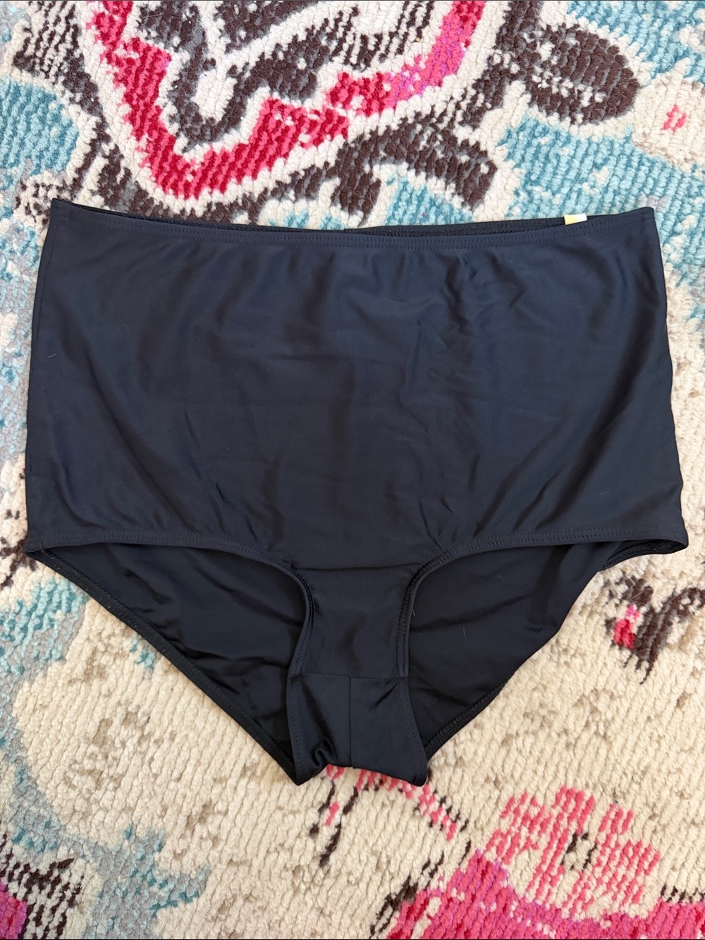 summersalt Black High-Rise Bikini Bottoms